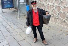 Göç mevsiminin vazgeçilmezi devasa çan Mamak’ta görüntülendi