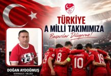 Hamisbeyli Çatallı Köyü Dernek Başkanı Aydoğmuş’tan A Milli Takıma destek mesajı